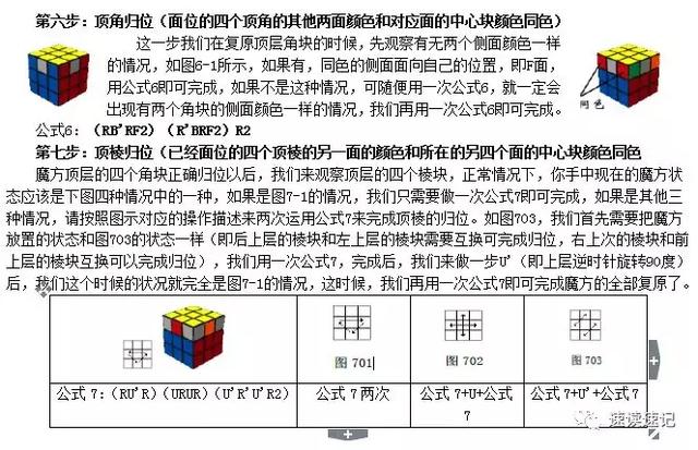 初学者魔方教程公式口诀图解（2种简单的常用口诀）