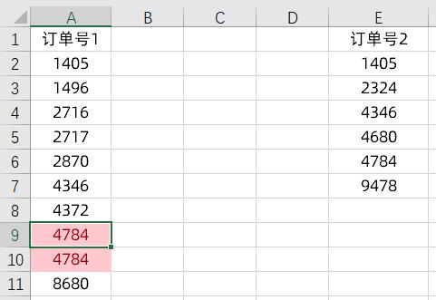 excel两列数据找相同的部分（筛选数据的函数应用教程）