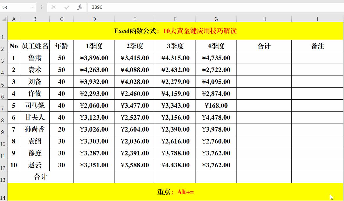 excel显示全部内容快捷键（excel快捷键大全常用）