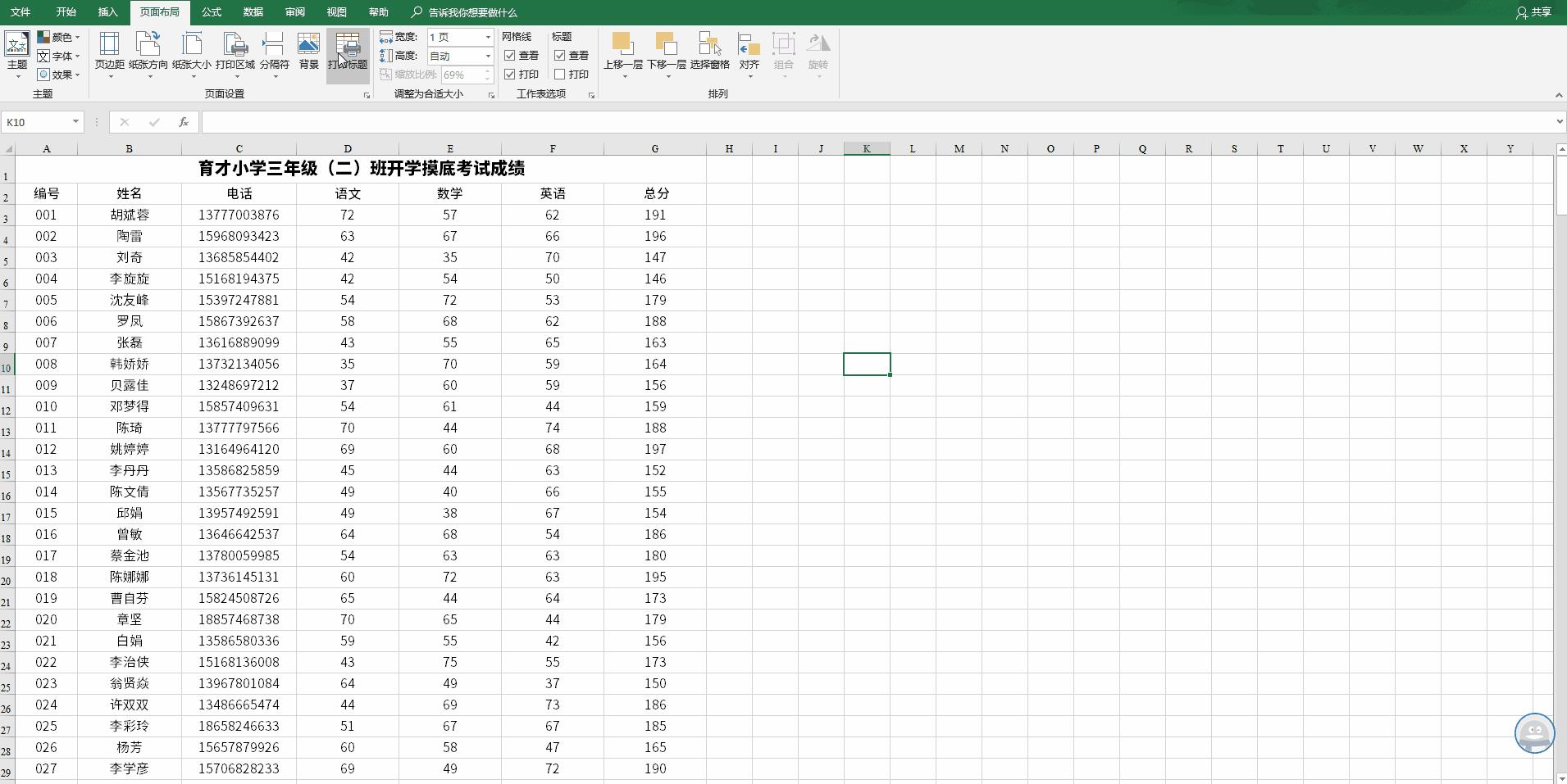 excel如何打印全部内容（excel表格大小调整方法）