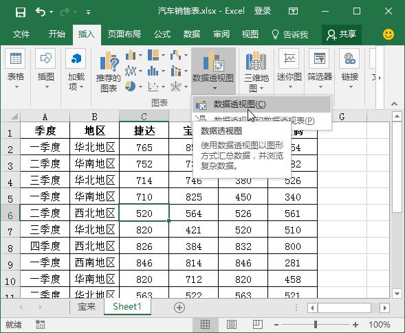 excel数据透视图教程（零基础入门到精通）