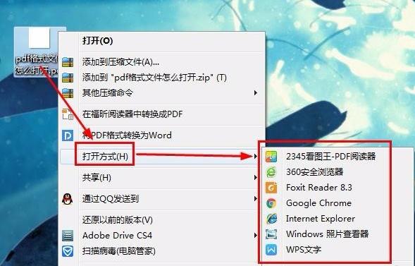 pdf是什么文件怎么打开（打开pdf文件的3种方法）