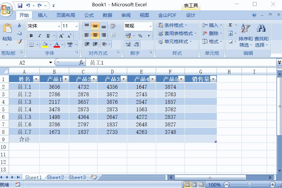 excel表格怎样自动求和（教你使用excel表格求和函数）