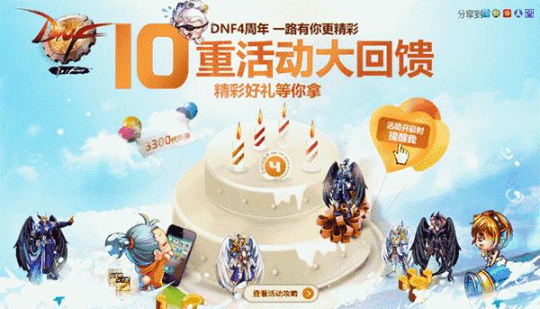 dnf9周年活动时间（详解dnf全年活动）