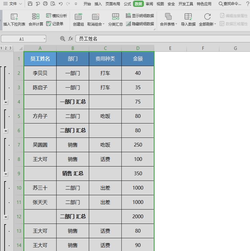 excel数据统计汇总模板（仓库文员表格制作教程）